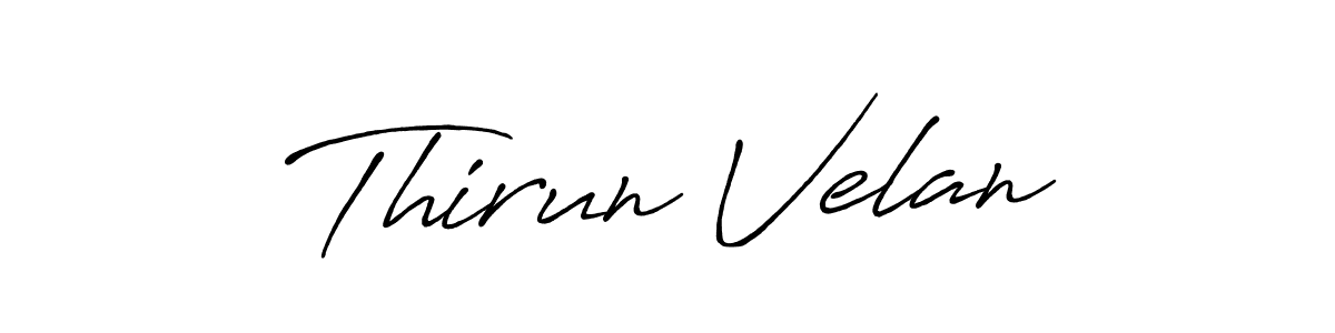 Thirun Velan stylish signature style. Best Handwritten Sign (Antro_Vectra_Bolder) for my name. Handwritten Signature Collection Ideas for my name Thirun Velan. Thirun Velan signature style 7 images and pictures png