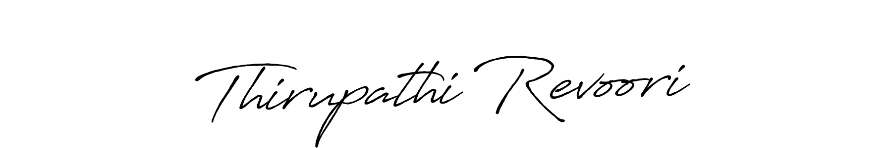 Make a beautiful signature design for name Thirupathi Revoori. With this signature (Antro_Vectra_Bolder) style, you can create a handwritten signature for free. Thirupathi Revoori signature style 7 images and pictures png