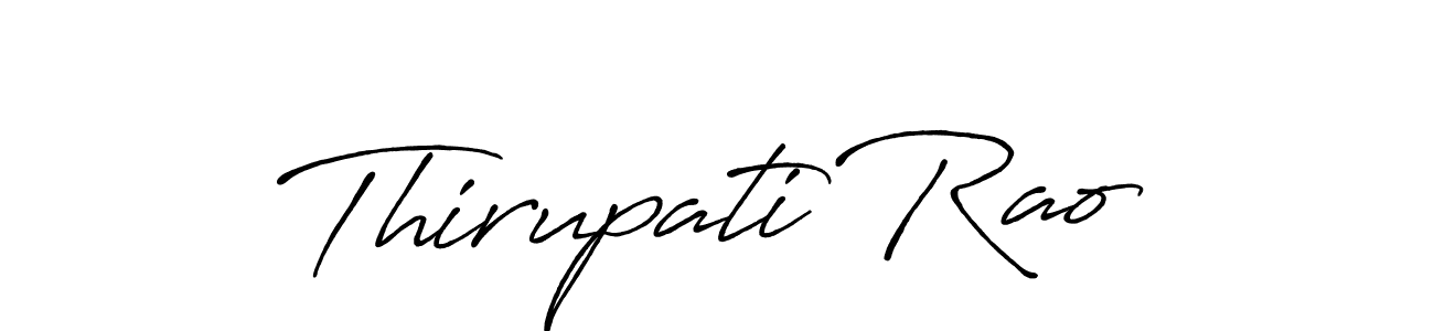 The best way (Antro_Vectra_Bolder) to make a short signature is to pick only two or three words in your name. The name Thirupati Rao include a total of six letters. For converting this name. Thirupati Rao signature style 7 images and pictures png