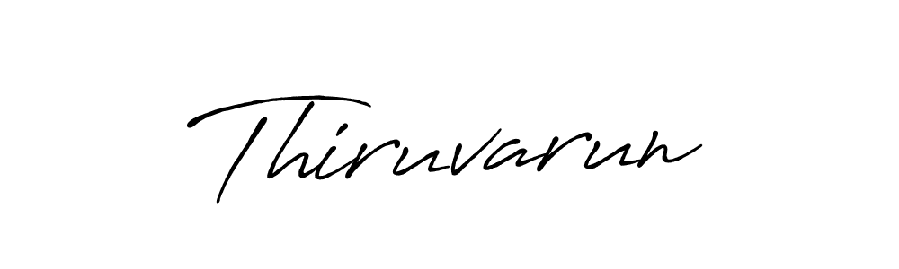 Design your own signature with our free online signature maker. With this signature software, you can create a handwritten (Antro_Vectra_Bolder) signature for name Thiruvarun. Thiruvarun signature style 7 images and pictures png