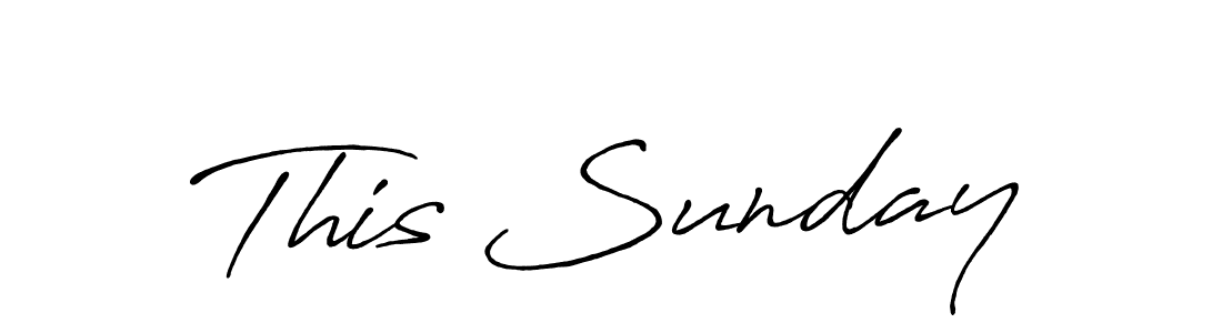 Also You can easily find your signature by using the search form. We will create This Sunday name handwritten signature images for you free of cost using Antro_Vectra_Bolder sign style. This Sunday signature style 7 images and pictures png