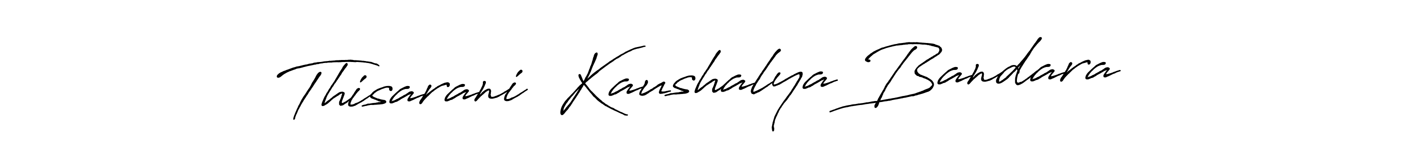 This is the best signature style for the Thisarani  Kaushalya Bandara name. Also you like these signature font (Antro_Vectra_Bolder). Mix name signature. Thisarani  Kaushalya Bandara signature style 7 images and pictures png