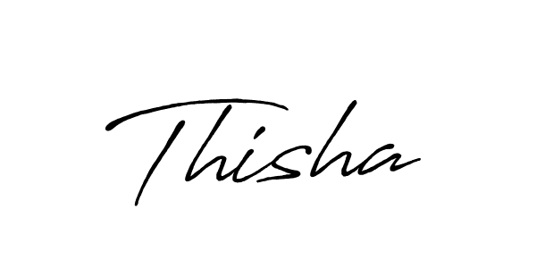 Thisha stylish signature style. Best Handwritten Sign (Antro_Vectra_Bolder) for my name. Handwritten Signature Collection Ideas for my name Thisha. Thisha signature style 7 images and pictures png