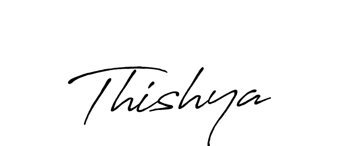 How to make Thishya name signature. Use Antro_Vectra_Bolder style for creating short signs online. This is the latest handwritten sign. Thishya signature style 7 images and pictures png
