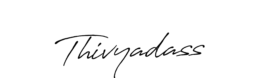 Make a beautiful signature design for name Thivyadass. With this signature (Antro_Vectra_Bolder) style, you can create a handwritten signature for free. Thivyadass signature style 7 images and pictures png