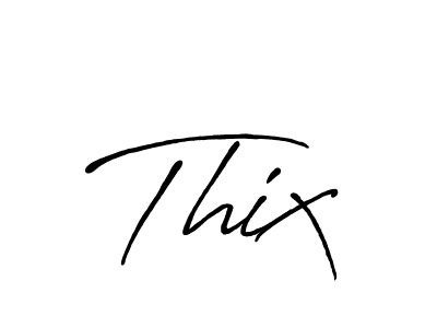 Create a beautiful signature design for name Thix. With this signature (Antro_Vectra_Bolder) fonts, you can make a handwritten signature for free. Thix signature style 7 images and pictures png