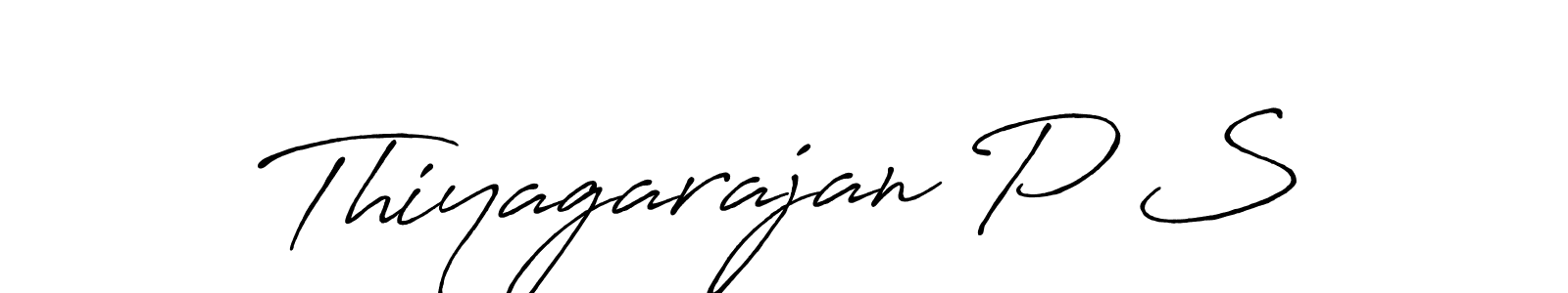 Make a short Thiyagarajan P S signature style. Manage your documents anywhere anytime using Antro_Vectra_Bolder. Create and add eSignatures, submit forms, share and send files easily. Thiyagarajan P S signature style 7 images and pictures png