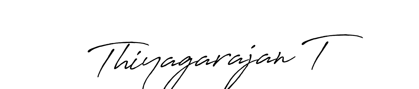 Make a beautiful signature design for name Thiyagarajan T. With this signature (Antro_Vectra_Bolder) style, you can create a handwritten signature for free. Thiyagarajan T signature style 7 images and pictures png