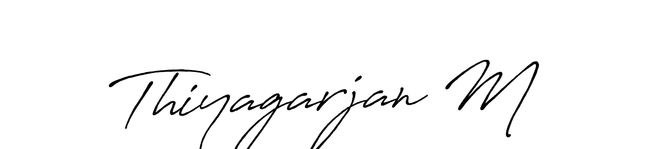 Make a beautiful signature design for name Thiyagarjan M. Use this online signature maker to create a handwritten signature for free. Thiyagarjan M signature style 7 images and pictures png