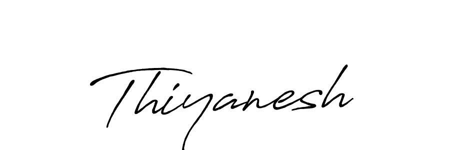 How to make Thiyanesh name signature. Use Antro_Vectra_Bolder style for creating short signs online. This is the latest handwritten sign. Thiyanesh signature style 7 images and pictures png