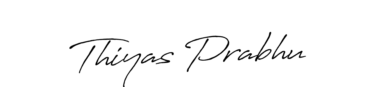 Thiyas Prabhu stylish signature style. Best Handwritten Sign (Antro_Vectra_Bolder) for my name. Handwritten Signature Collection Ideas for my name Thiyas Prabhu. Thiyas Prabhu signature style 7 images and pictures png