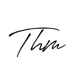 Also You can easily find your signature by using the search form. We will create Thm name handwritten signature images for you free of cost using Antro_Vectra_Bolder sign style. Thm signature style 7 images and pictures png