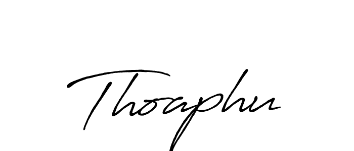 Create a beautiful signature design for name Thoaphu. With this signature (Antro_Vectra_Bolder) fonts, you can make a handwritten signature for free. Thoaphu signature style 7 images and pictures png