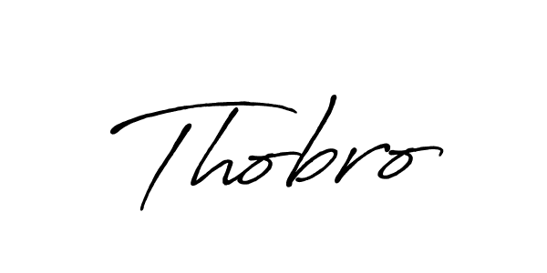 The best way (Antro_Vectra_Bolder) to make a short signature is to pick only two or three words in your name. The name Thobro include a total of six letters. For converting this name. Thobro signature style 7 images and pictures png