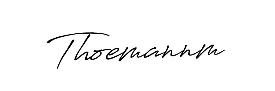 Similarly Antro_Vectra_Bolder is the best handwritten signature design. Signature creator online .You can use it as an online autograph creator for name Thoemannm. Thoemannm signature style 7 images and pictures png