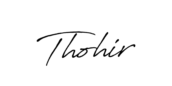 Design your own signature with our free online signature maker. With this signature software, you can create a handwritten (Antro_Vectra_Bolder) signature for name Thohir. Thohir signature style 7 images and pictures png