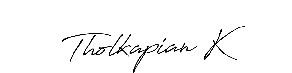 Once you've used our free online signature maker to create your best signature Antro_Vectra_Bolder style, it's time to enjoy all of the benefits that Tholkapian K name signing documents. Tholkapian K signature style 7 images and pictures png