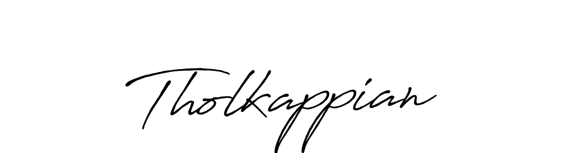 Use a signature maker to create a handwritten signature online. With this signature software, you can design (Antro_Vectra_Bolder) your own signature for name Tholkappian. Tholkappian signature style 7 images and pictures png