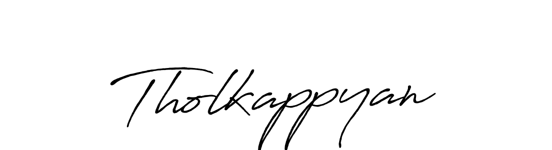 Use a signature maker to create a handwritten signature online. With this signature software, you can design (Antro_Vectra_Bolder) your own signature for name Tholkappyan. Tholkappyan signature style 7 images and pictures png