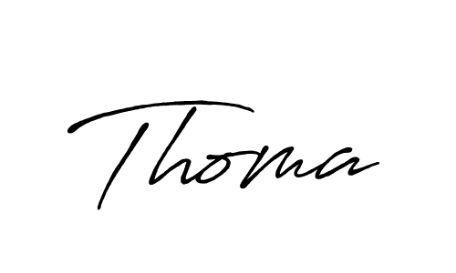 Make a beautiful signature design for name Thoma. Use this online signature maker to create a handwritten signature for free. Thoma signature style 7 images and pictures png