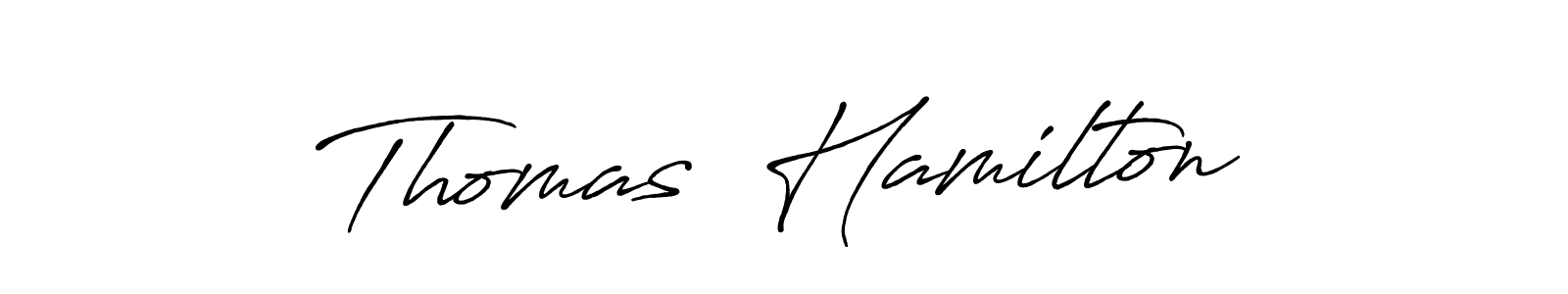 Create a beautiful signature design for name Thomas  Hamilton. With this signature (Antro_Vectra_Bolder) fonts, you can make a handwritten signature for free. Thomas  Hamilton signature style 7 images and pictures png