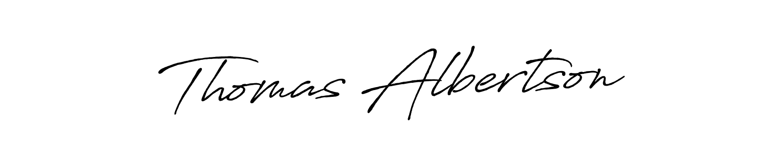 Antro_Vectra_Bolder is a professional signature style that is perfect for those who want to add a touch of class to their signature. It is also a great choice for those who want to make their signature more unique. Get Thomas Albertson name to fancy signature for free. Thomas Albertson signature style 7 images and pictures png