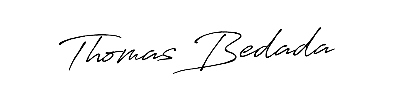 Make a beautiful signature design for name Thomas Bedada. With this signature (Antro_Vectra_Bolder) style, you can create a handwritten signature for free. Thomas Bedada signature style 7 images and pictures png
