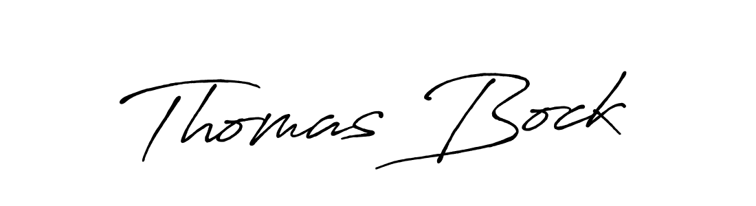 Design your own signature with our free online signature maker. With this signature software, you can create a handwritten (Antro_Vectra_Bolder) signature for name Thomas Bock. Thomas Bock signature style 7 images and pictures png