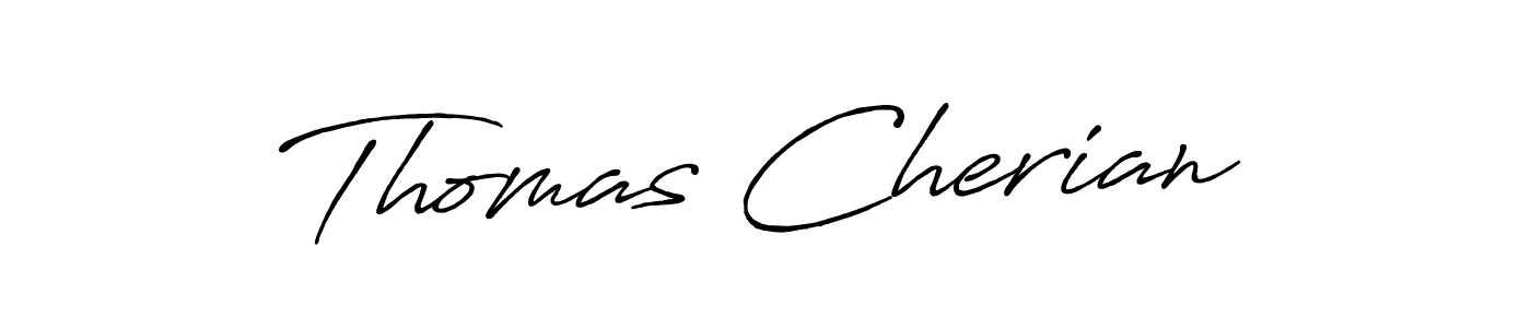 Create a beautiful signature design for name Thomas Cherian. With this signature (Antro_Vectra_Bolder) fonts, you can make a handwritten signature for free. Thomas Cherian signature style 7 images and pictures png