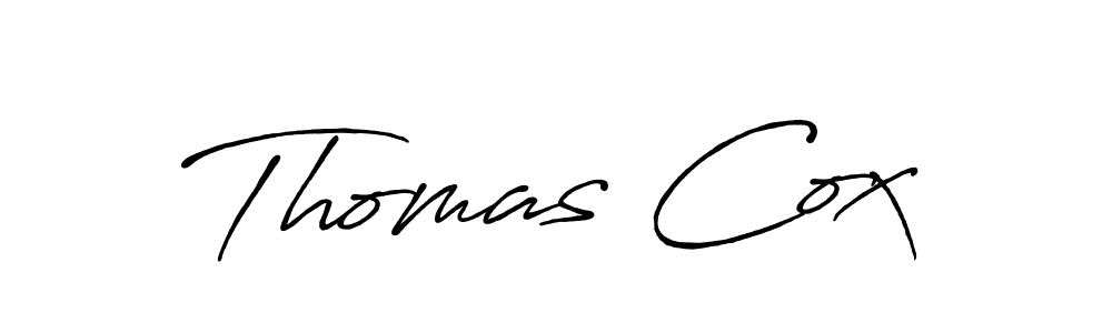 How to make Thomas Cox name signature. Use Antro_Vectra_Bolder style for creating short signs online. This is the latest handwritten sign. Thomas Cox signature style 7 images and pictures png