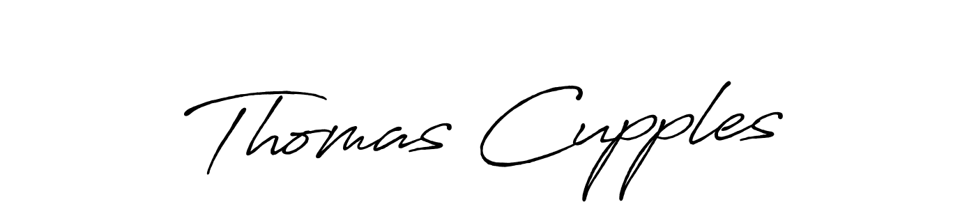 Make a beautiful signature design for name Thomas Cupples. With this signature (Antro_Vectra_Bolder) style, you can create a handwritten signature for free. Thomas Cupples signature style 7 images and pictures png