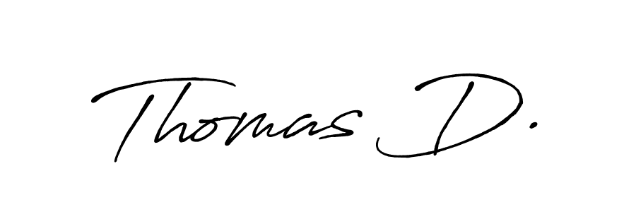 Thomas D. stylish signature style. Best Handwritten Sign (Antro_Vectra_Bolder) for my name. Handwritten Signature Collection Ideas for my name Thomas D.. Thomas D. signature style 7 images and pictures png