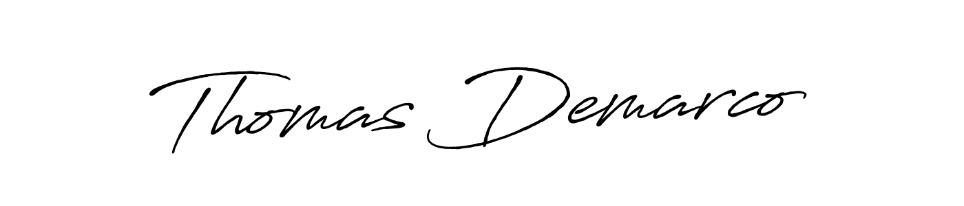 Design your own signature with our free online signature maker. With this signature software, you can create a handwritten (Antro_Vectra_Bolder) signature for name Thomas Demarco. Thomas Demarco signature style 7 images and pictures png