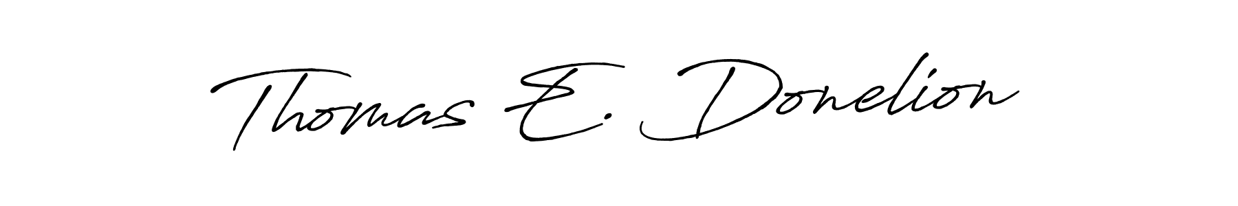 The best way (Antro_Vectra_Bolder) to make a short signature is to pick only two or three words in your name. The name Thomas E. Donelion include a total of six letters. For converting this name. Thomas E. Donelion signature style 7 images and pictures png