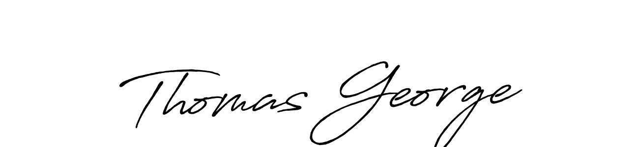 Create a beautiful signature design for name Thomas George. With this signature (Antro_Vectra_Bolder) fonts, you can make a handwritten signature for free. Thomas George signature style 7 images and pictures png
