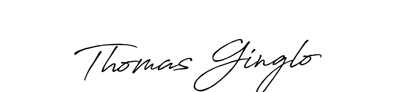 Thomas Ginglo stylish signature style. Best Handwritten Sign (Antro_Vectra_Bolder) for my name. Handwritten Signature Collection Ideas for my name Thomas Ginglo. Thomas Ginglo signature style 7 images and pictures png