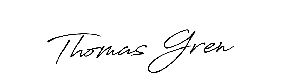 Make a short Thomas Gren signature style. Manage your documents anywhere anytime using Antro_Vectra_Bolder. Create and add eSignatures, submit forms, share and send files easily. Thomas Gren signature style 7 images and pictures png