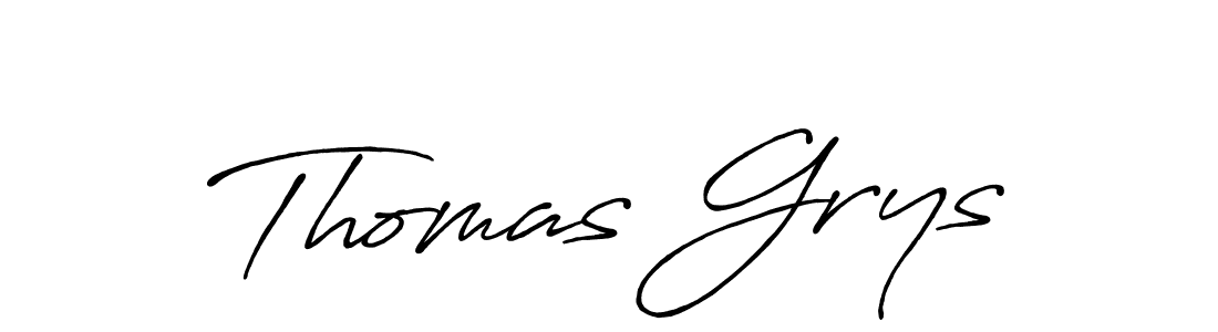 Make a beautiful signature design for name Thomas Grys. With this signature (Antro_Vectra_Bolder) style, you can create a handwritten signature for free. Thomas Grys signature style 7 images and pictures png