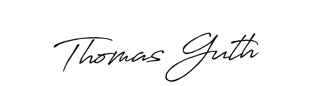 How to make Thomas Guth name signature. Use Antro_Vectra_Bolder style for creating short signs online. This is the latest handwritten sign. Thomas Guth signature style 7 images and pictures png