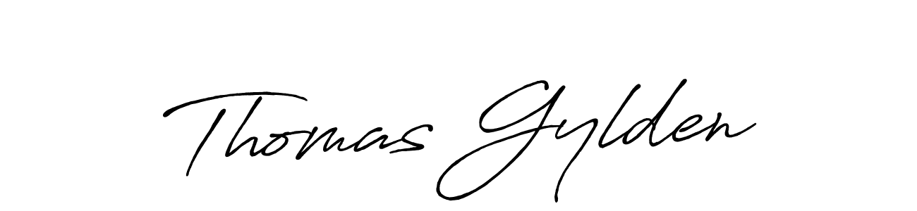 How to make Thomas Gylden signature? Antro_Vectra_Bolder is a professional autograph style. Create handwritten signature for Thomas Gylden name. Thomas Gylden signature style 7 images and pictures png