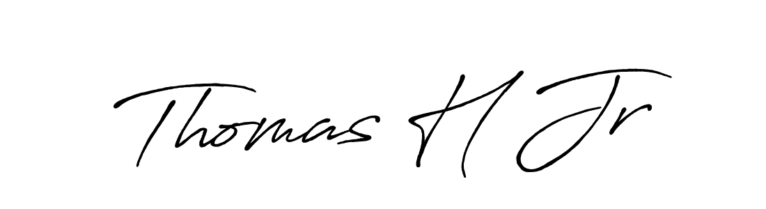 Design your own signature with our free online signature maker. With this signature software, you can create a handwritten (Antro_Vectra_Bolder) signature for name Thomas H Jr. Thomas H Jr signature style 7 images and pictures png