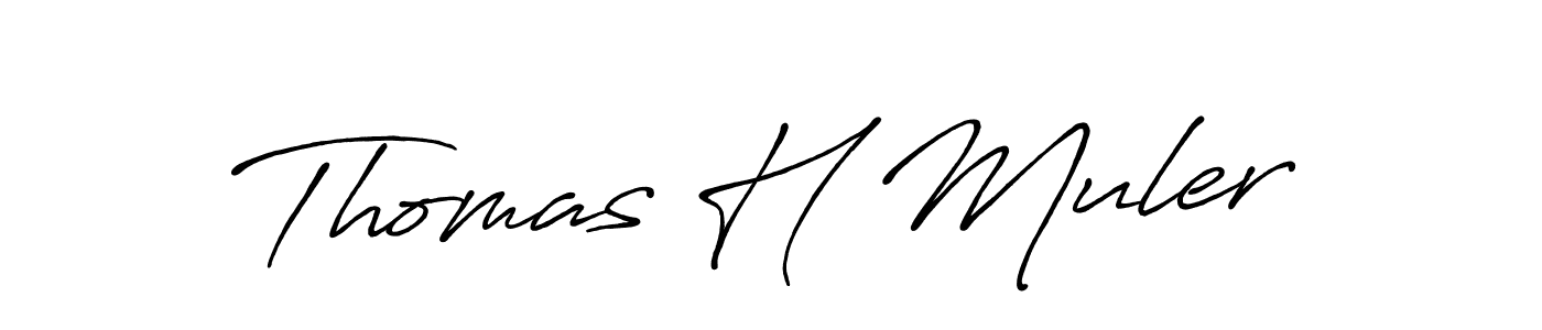 Also You can easily find your signature by using the search form. We will create Thomas H Muler name handwritten signature images for you free of cost using Antro_Vectra_Bolder sign style. Thomas H Muler signature style 7 images and pictures png