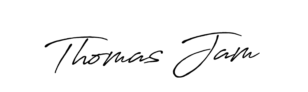 Make a beautiful signature design for name Thomas Jam. With this signature (Antro_Vectra_Bolder) style, you can create a handwritten signature for free. Thomas Jam signature style 7 images and pictures png