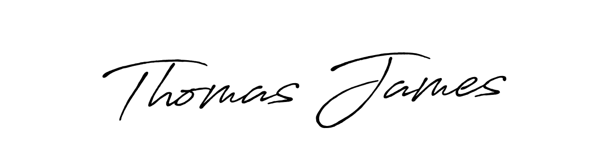 Make a beautiful signature design for name Thomas James. With this signature (Antro_Vectra_Bolder) style, you can create a handwritten signature for free. Thomas James signature style 7 images and pictures png