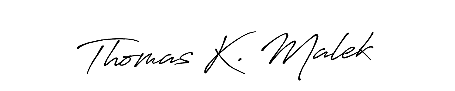 Make a beautiful signature design for name Thomas K. Malek. Use this online signature maker to create a handwritten signature for free. Thomas K. Malek signature style 7 images and pictures png