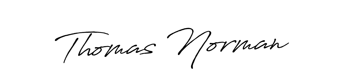 Create a beautiful signature design for name Thomas Norman. With this signature (Antro_Vectra_Bolder) fonts, you can make a handwritten signature for free. Thomas Norman signature style 7 images and pictures png
