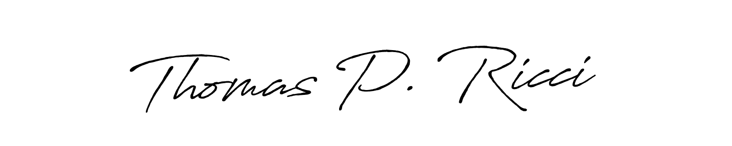 Antro_Vectra_Bolder is a professional signature style that is perfect for those who want to add a touch of class to their signature. It is also a great choice for those who want to make their signature more unique. Get Thomas P. Ricci name to fancy signature for free. Thomas P. Ricci signature style 7 images and pictures png