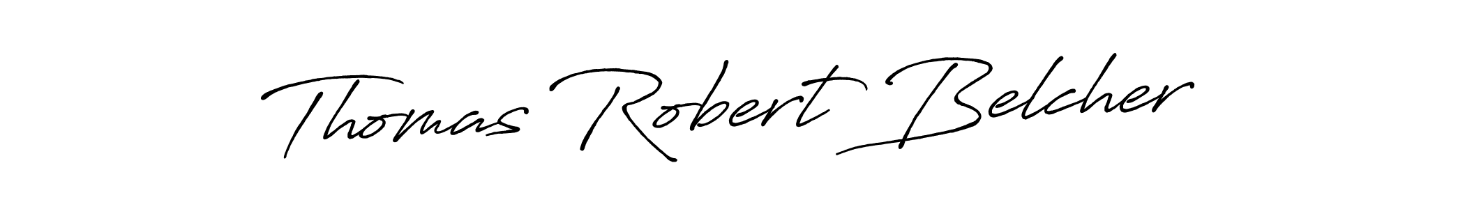 Create a beautiful signature design for name Thomas Robert Belcher. With this signature (Antro_Vectra_Bolder) fonts, you can make a handwritten signature for free. Thomas Robert Belcher signature style 7 images and pictures png