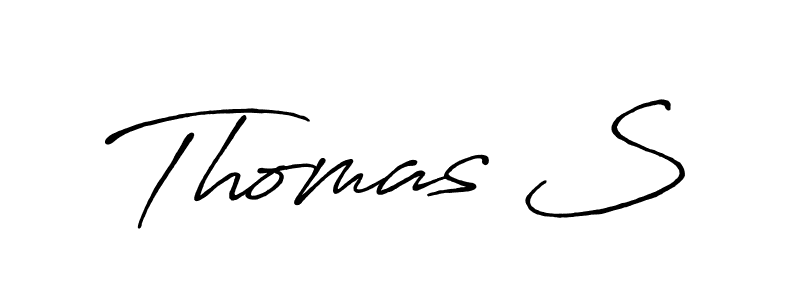 Similarly Antro_Vectra_Bolder is the best handwritten signature design. Signature creator online .You can use it as an online autograph creator for name Thomas S. Thomas S signature style 7 images and pictures png