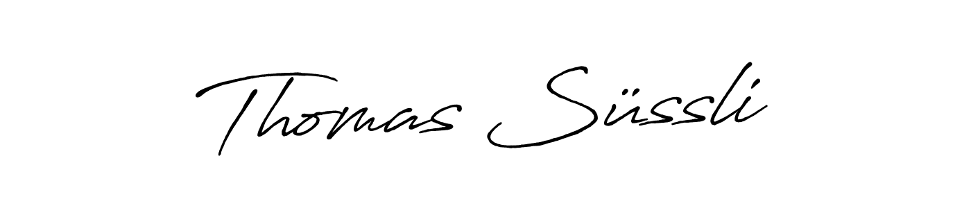 It looks lik you need a new signature style for name Thomas Süssli. Design unique handwritten (Antro_Vectra_Bolder) signature with our free signature maker in just a few clicks. Thomas Süssli signature style 7 images and pictures png